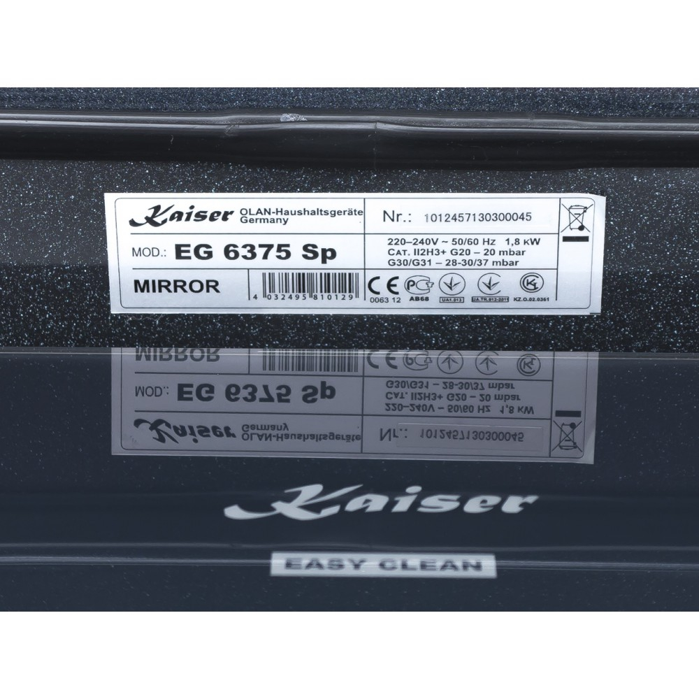 Встраиваемый газовый духовой шкаф Kaiser EG 6375 Sp
