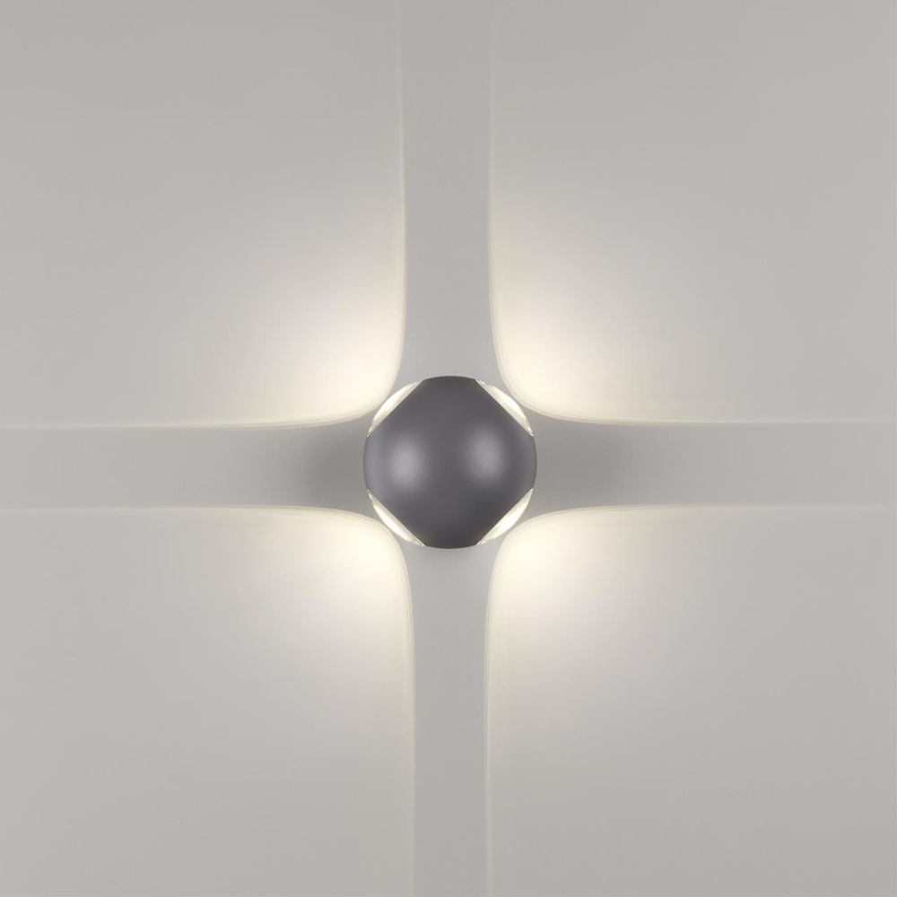 358464 STREET NT20 738 темно-серый  Ландшафтный настенный св-ник IP54 LED 4000K 12W 85-265V  CALLE