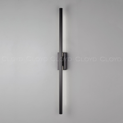 Бра Cloyd LINEAS-A W1 / выс. 60 см- 4000K - черный блестящий (арт.20454)