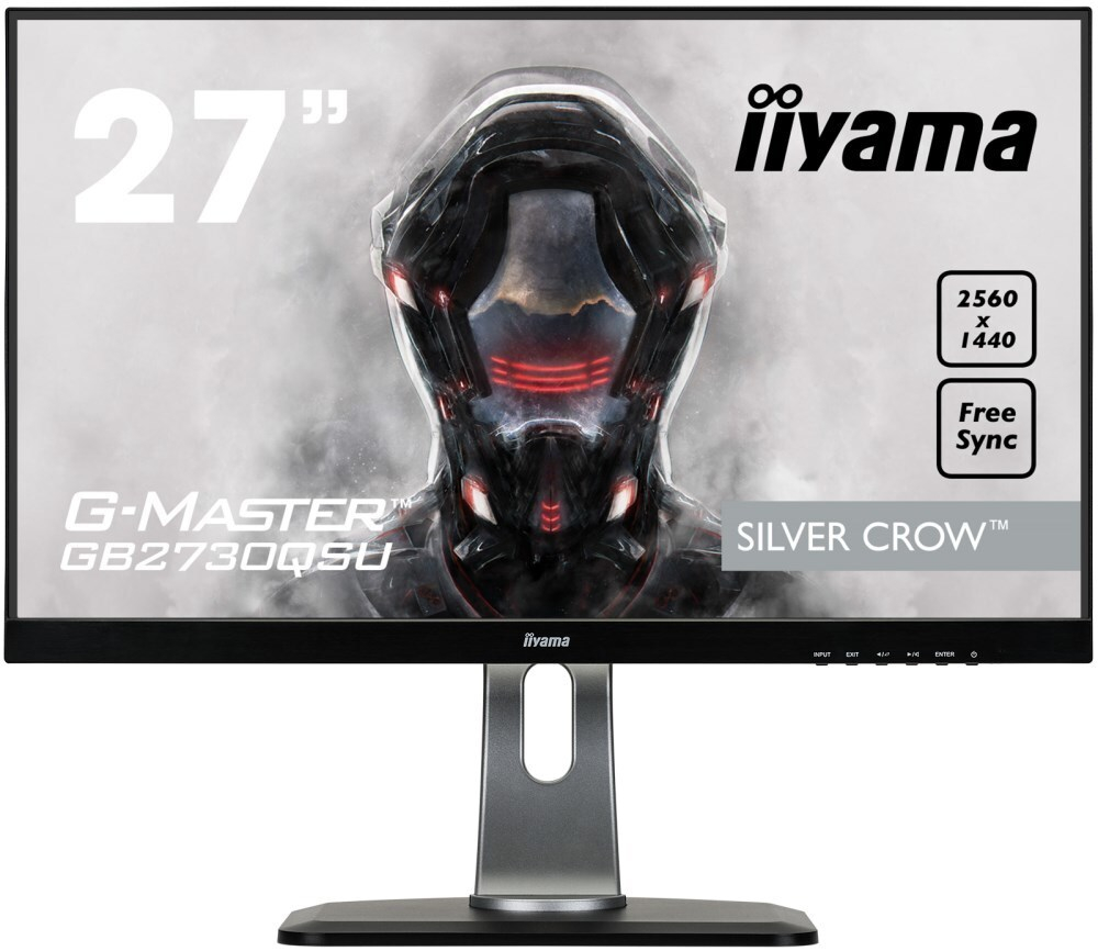 Монитор Iiyama 27;; G-Master GB2730QSU-B1 2560x1440 TN WLED 75Гц 1ms FreeSync DVI HDMI DisplayPort