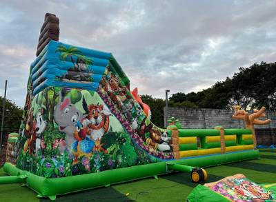 Коммерческий надувной батут «Прайд 2» с широким входом, 12*7*6 м