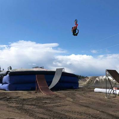 Надувная подушка «LandBag» для байк-прыжков и трюков, 8×8×3,5 м