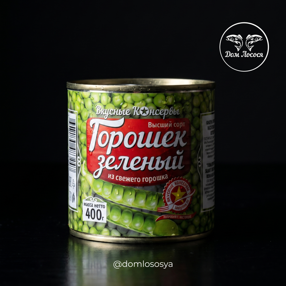 Горошек зеленый ключ, 400г, ВК