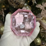 Ёлочное украшение «DIAMOND - Elegant» 8,7*3,7*10 см, Розовый