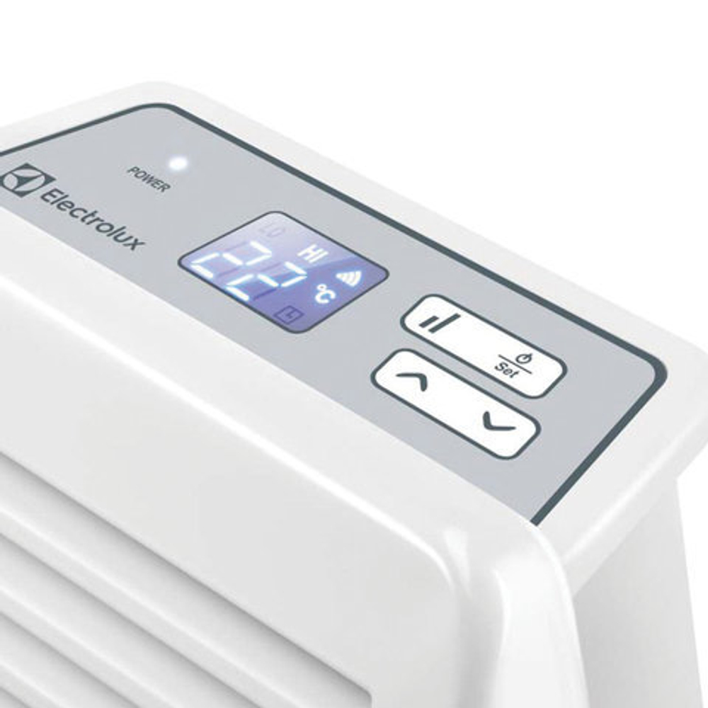 Обогреватель-конвектор ELECTROLUX ECH/AS-1500 ER, 1500 Вт, электронное управление, напольная установка, белый
