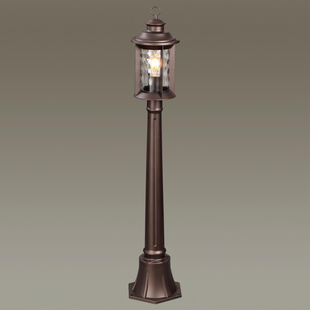 4961/1F NATURE ODL22 733 темно-коричневый/стекло Ландшафтный светильник 107см E27 1*60W IP44 MAVRET