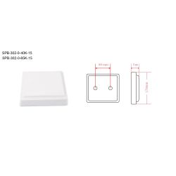 Светильник ЖКХ светодиодный ЭРА SPB-302-0-4K-15 IP40 15Вт 4000К квадратный накладной