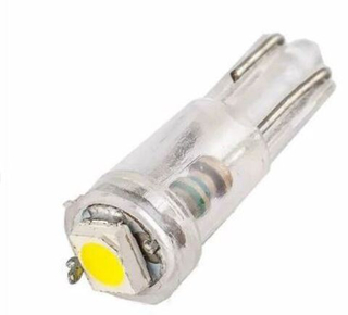 Светодиод 12V T 5   1SMD 3528 WHITE МАЯК (без патрона) 12T5-W\1SMD