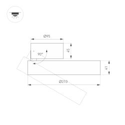 Светильник SP-RONDO-FLAP-R210-20W Day4000 (WH, 110 deg) (Arlight, IP40 Металл, 3 года) 028166