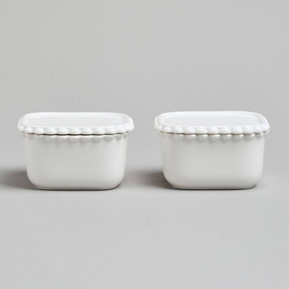 НАБОР ИКОРНИЦ LEFARD "PEARL" С КРЫШКАМИ 2 ШТ. КВАДРАТ. 10*5,5 СМ 200 МЛ