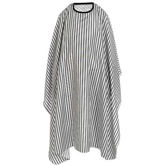 Парикмахерская накидка Harizma, 140х160см, белая в полоску (h10865B)