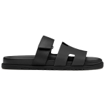 Hermes Chypre Sandal All-match feet fashion sandals Women's black, H211114Z V02