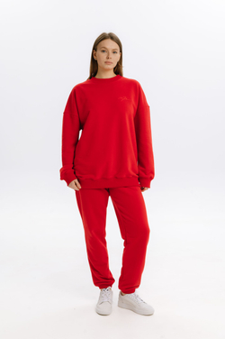 Толстовка Mazzika Unisex удлиненная, цвет красный