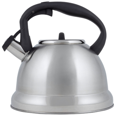 Чайник 3,5л нерж со свистком "Unico stile", смешанная полировка, ручка soft-touch