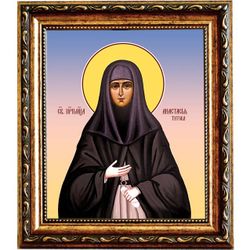 Анастасия Титова преподобномученица послушница. Икона на холсте.