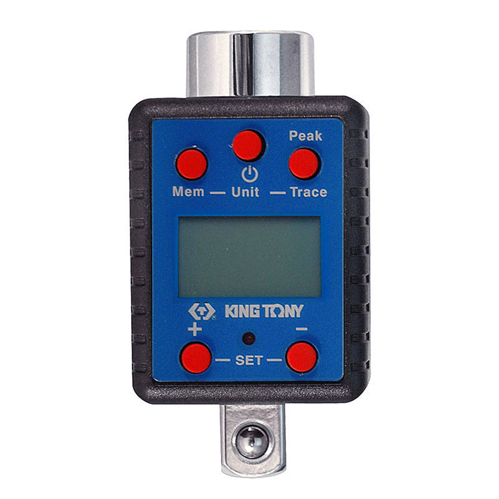 KING TONY (34607-1A) Динамометрический адаптер серии "DIGITAL", 3/4", 200-1000 Нм, для левой и правой резьбы, кейс