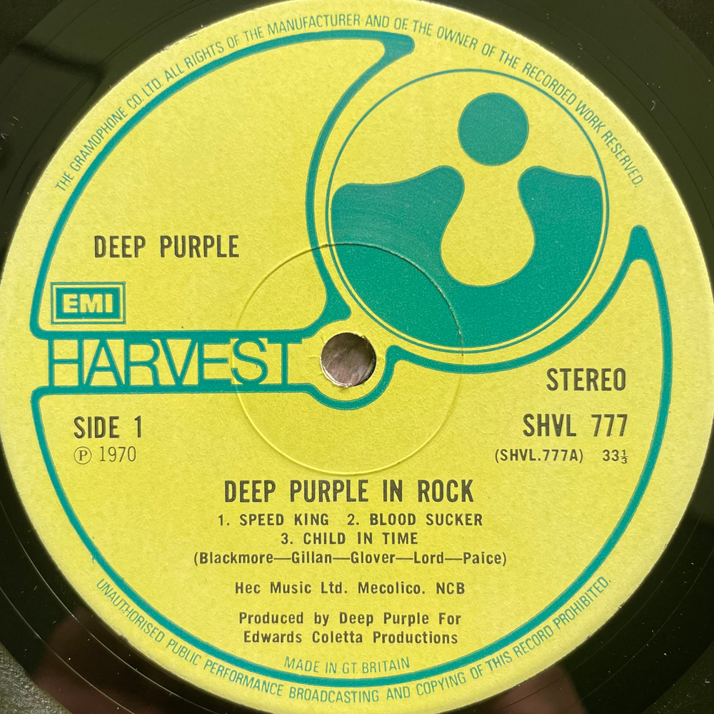 Deep Purple - In Rock (Англия 1971г.) 2nd press