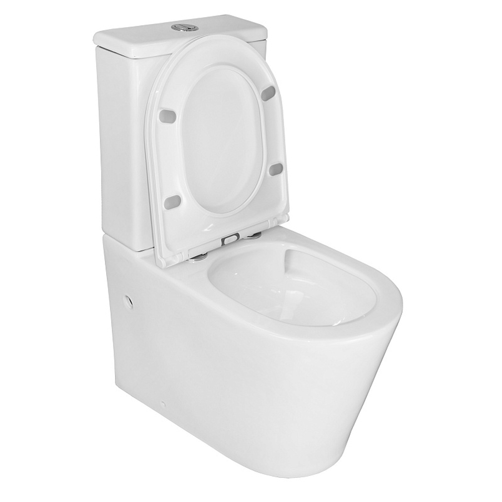 Унитаз-компакт Azario Conto 360х630х820 напольный, безободковый, слив "Торнадо", с быстросъемным сиденьем микролифт (AZ-T005BR)