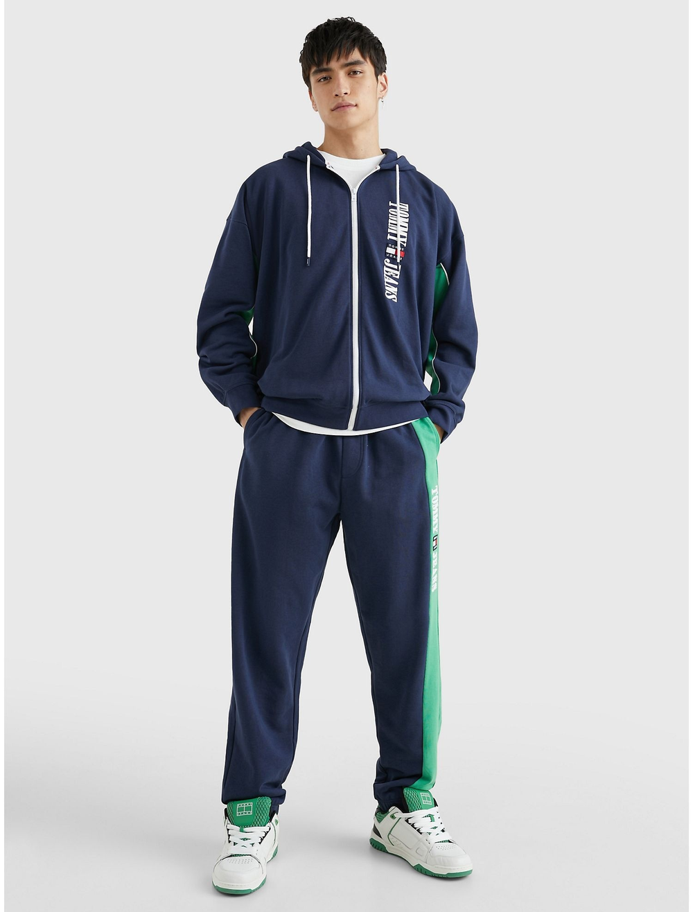 Худи на молнии Tommy Jeans Retro Logo Oversized Twilight Navy