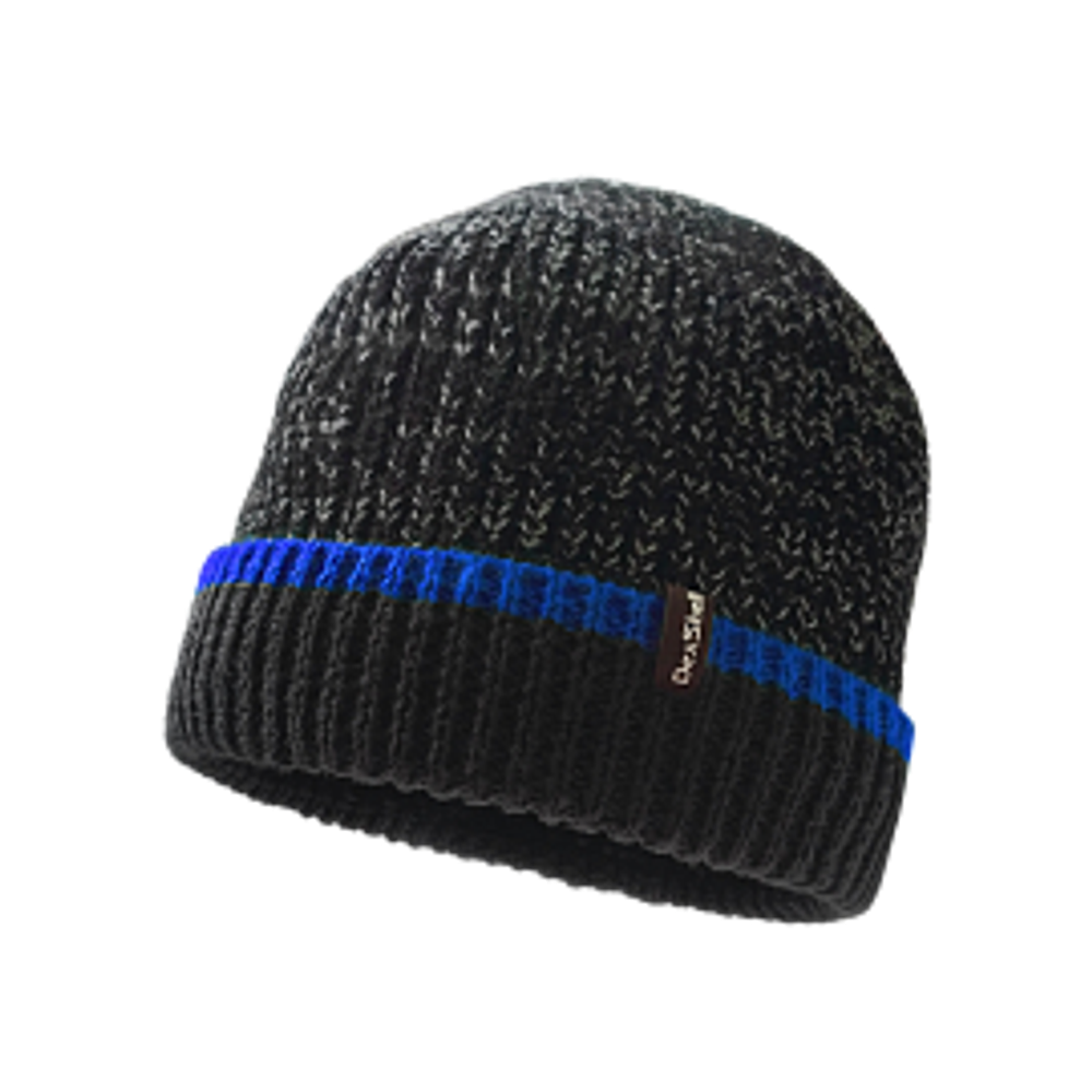 Водонепроницаемая шапка Dexshell Cuffed Beanie черный/cиний S/M (56-58 см)