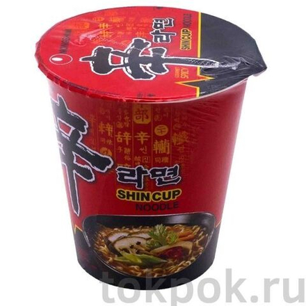 Лапша рамен cо вкусом грибов, острая Nongshim, 68 гр