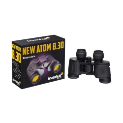 Бинокль Levenhuk New Atom 8x30 с коробкой, ракурс сбоку