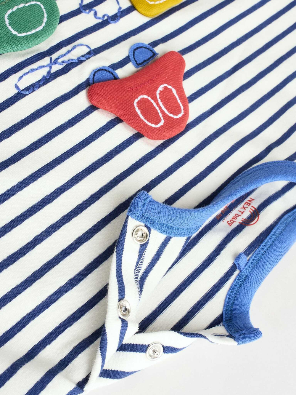 Лонгслив и легинсы в комплекте для малышей Next E48-114, 3 шт., Синий, Голубой, Серый