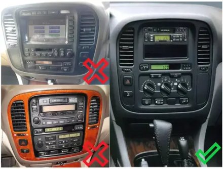 Магнитола для Toyota Land Cruiser 100 1998-2002 (три крутилки климата) - Carmedia OL-9424 QLed+2K, Android 13, UIS7870 (DUDU7), CarPlay, SIM-слот