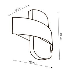 ULU-S33A-8W-4000K IP65 BLACK Светильник светодиодный уличный. Архитектурный накладной. Белый свет 4000K. Корпус черный. TM Uniel