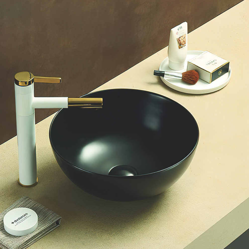 Раковина керамическая накладная Art&Max AM-107-MB