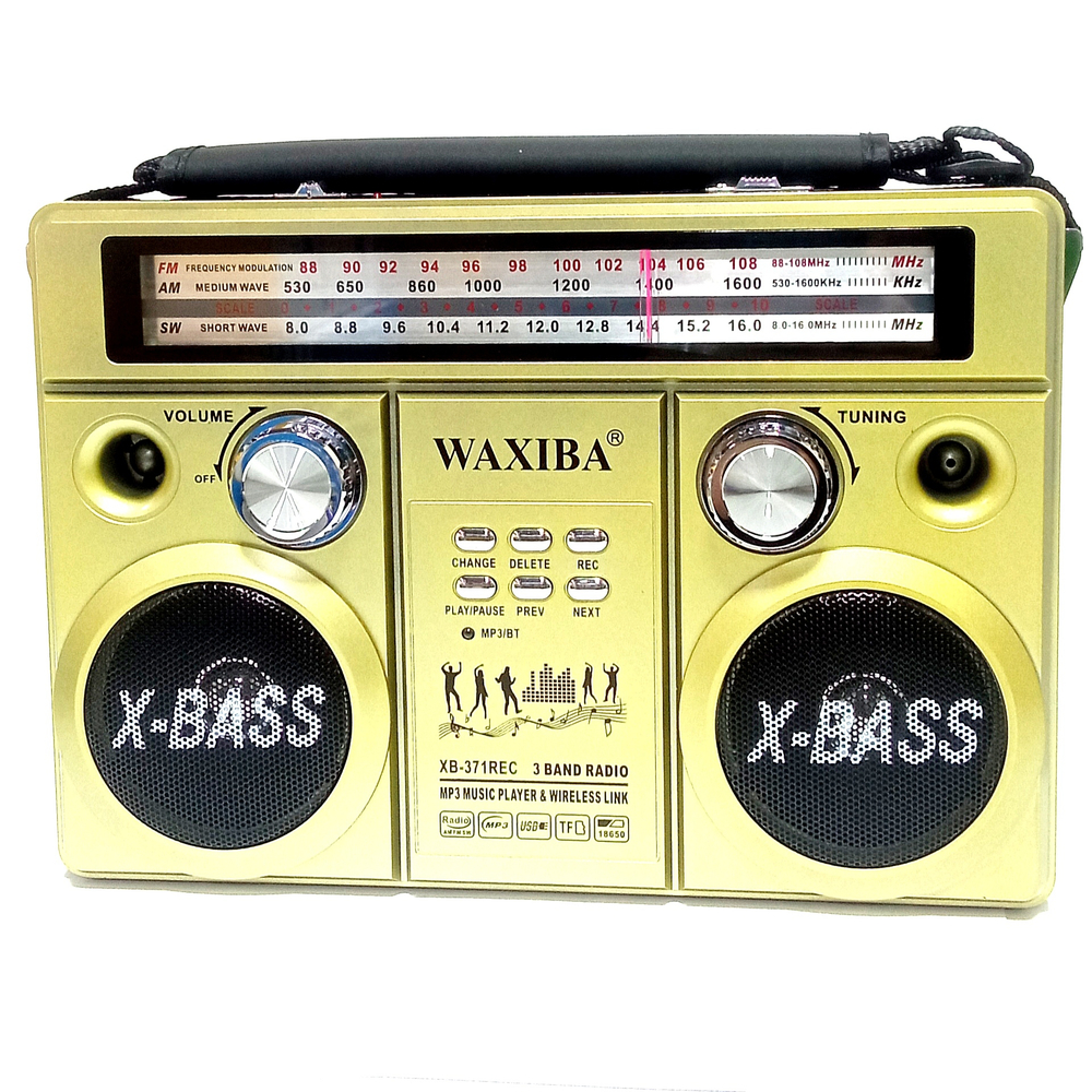 Радиоприемник Waxiba XB-371 REC USB/BT фонарик
