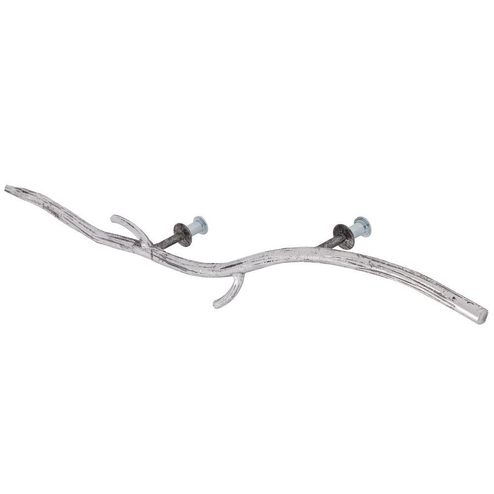 Ручка скоба мебельная Арт Бранч long Античное серебро