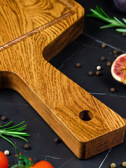 Разделочная доска 34х17 см с ручкой