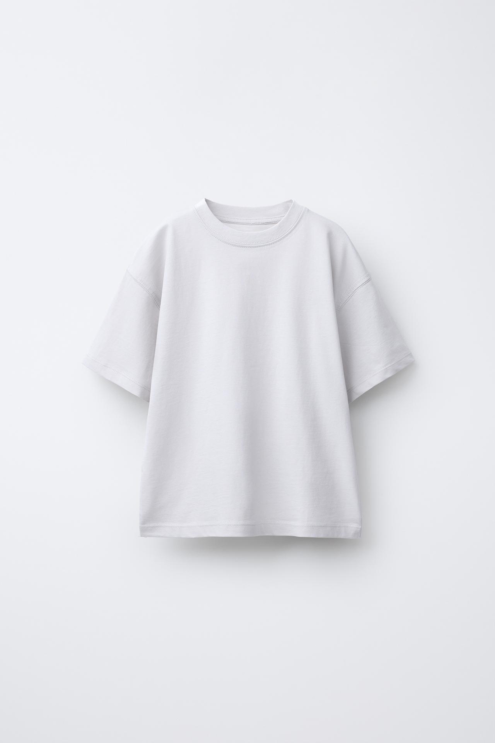 ZARA НАБОР ИЗ ТРЕХ ОДНОТОННЫХ ФУТБОЛОК, РОЗОВЫЙ