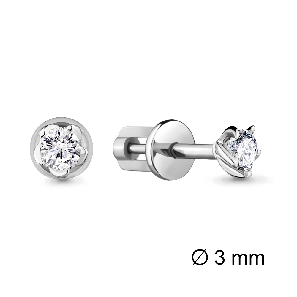 941390 Серьги из Золота с бриллиантами