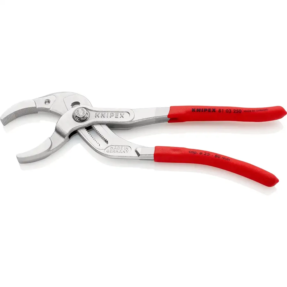 Клещи трубные захватные хромированные 250 мм Knipex 81 03 250