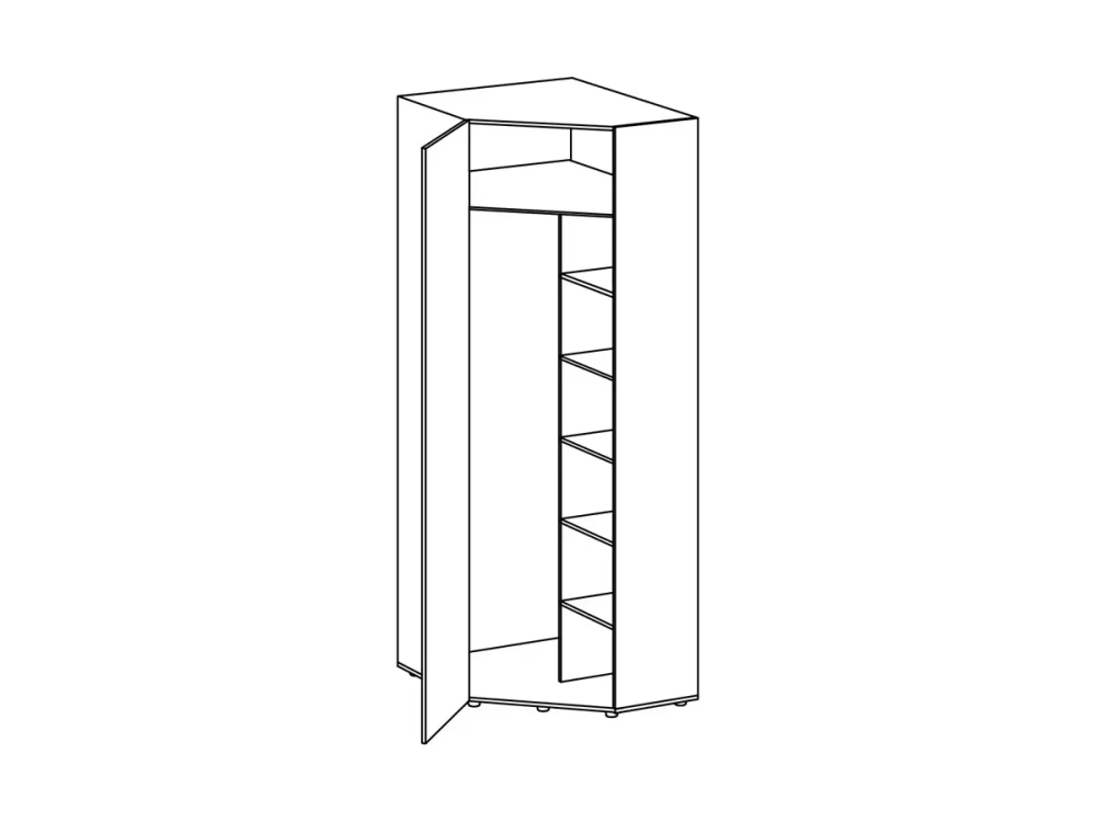 Шкаф угловой Modus левый