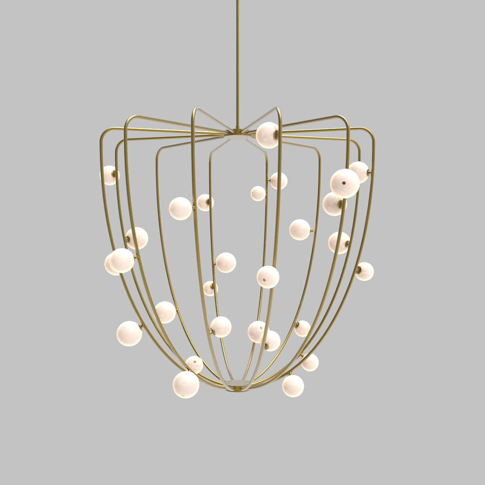 Ceiling design lamp  CHERRYBOMB CAGE CBC.28.01 by Lindsey Adelman