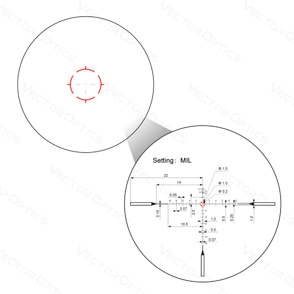 Оптический прицел Vector Optics FFP Continental x10 1-10x28 ED FFP VET-RAR
