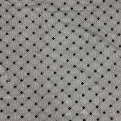Сетка эластичная черная в горох/геометрия 0,5 х 1,5 м
