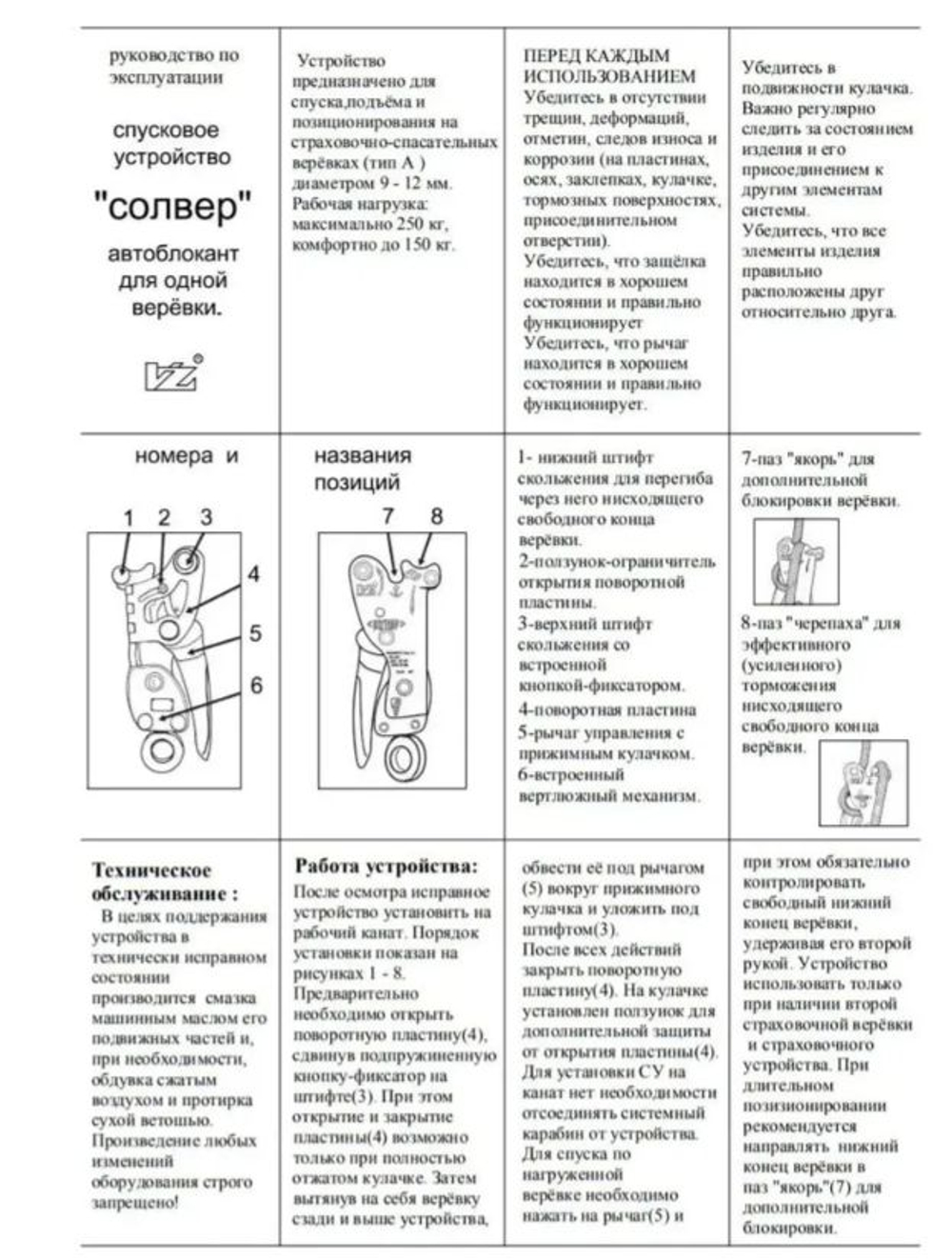 Спусковое устройство "Солвер" (VZ)