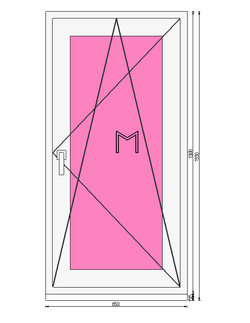 Пластиковое окно 1300 х 650 ТермА Эко + Москитная сетка