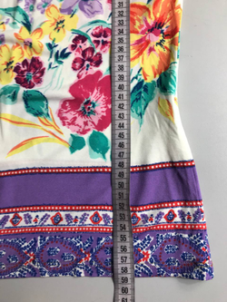 Топ Angelo Marani с красивыми цветами, визуально 44 размер