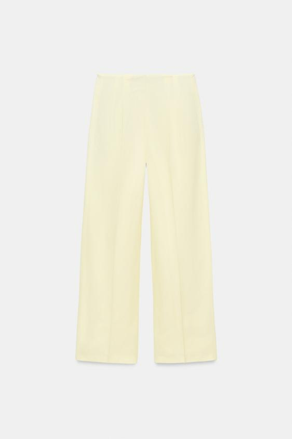 ZARA БРЮКИ С ЗАЩИПАМИ — ZW COLLECTION, ЖЕЛТЫЙ