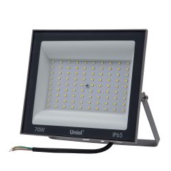 ULF-F23-70W-6500K IP65 160-240V GREY Прожектор светодиодный. Дневной свет 6500K. Корпус серый. TM Uniel