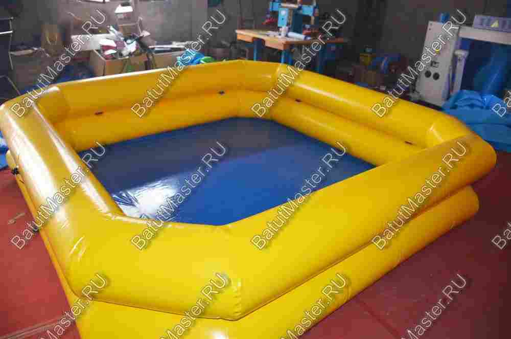 Квадратный надувной бассейн "Солнечный" 4*4*0.65 м