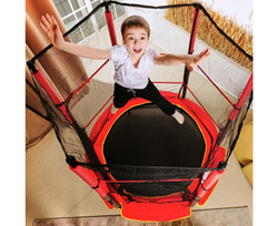 Батут детский DFC TRAMPOLINE-RED 55" с сеткой
