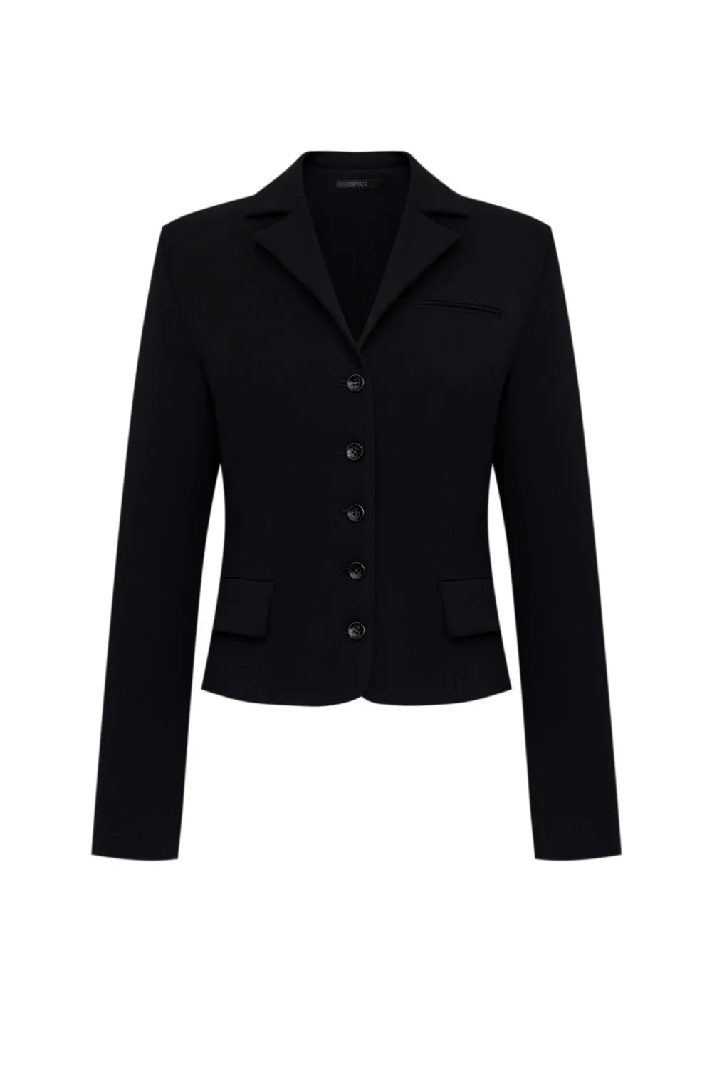 Жакет укороченный, Черный