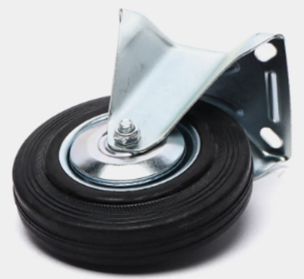 Колесо на тачку не поворотный чугун Ø 125.