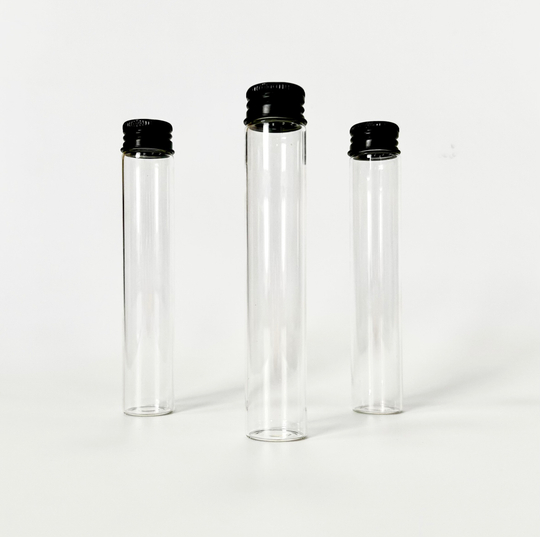 Флакон  стеклянный 30 мл прозрачный с алюминиевой крышкой